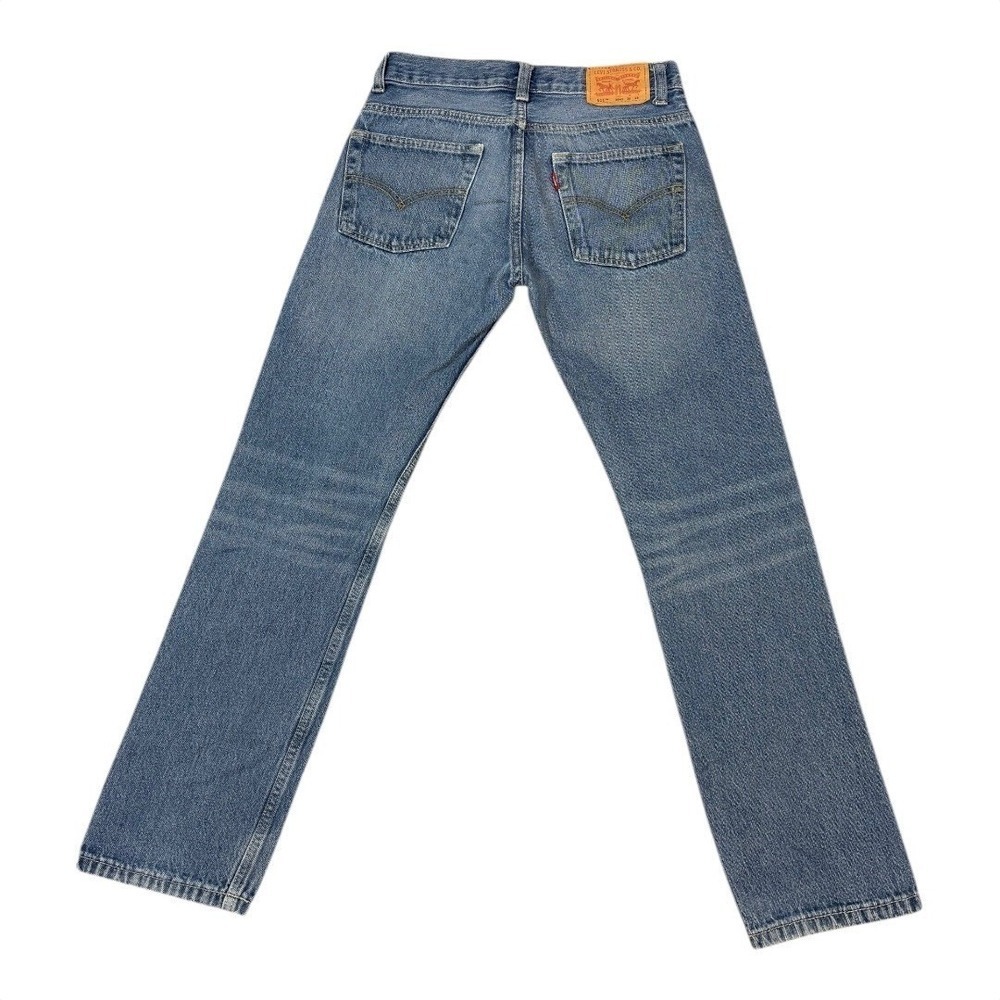 Levi's 511 Slim‎ Fit Mens Jeans Medium Wash Distressed Pockets W28 L28